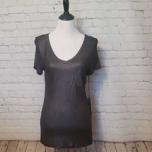 Rock & Republic Gray Fitted Short Sleeve T-Shirt